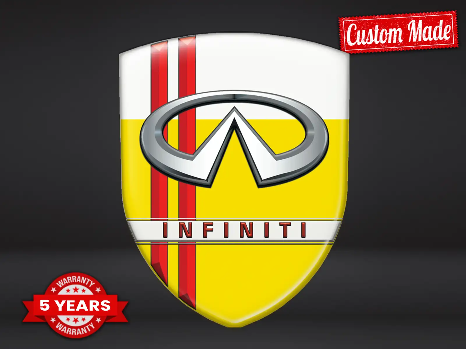 Infiniti Stickers Résine Look Exclusif Dômes Haut de Gamme